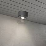 Plafondlamp Varese transparant glas/aluminium - 1 lichtbron