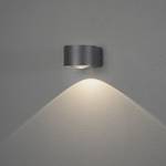 Wandlamp Gala transparant glas/aluminium - 1 lichtbron - Zwart