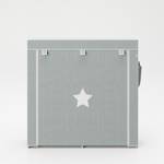 Kleiderschrank Little Stars XL Grau - Textil - 113 x 108 x 28 cm