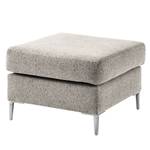 Polsterhocker COSO Classic+ Webstoff - Chenille Rufi: Beige - Breite: 64 cm - Chrom glänzend