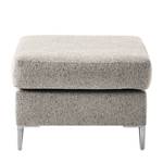 Polsterhocker COSO Classic+ Webstoff - Chenille Rufi: Beige - Breite: 64 cm - Chrom glänzend