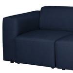 Sofa Thire I (2-Sitzer) Flachgewebe - Marineblau