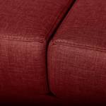 Sofa Thegra II (3-Sitzer) Flachgewebe - Bordeaux