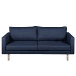 Sofa Thegra II (3-Sitzer) Flachgewebe - Marineblau