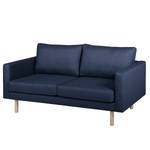Sofa Thegra I (2-Sitzer) Flachgewebe - Marineblau