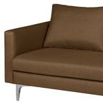 Sofa Theza I (2-Sitzer) Flachgewebe - Schokolade/ Braun