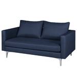 Sofa Theza I (2-Sitzer) Flachgewebe - Marineblau