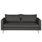 Sofa Theza II (3-Sitzer) Flachgewebe - Anthrazit