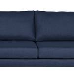 Canapé d’angle Theix Tissage à plat - Bleu marine - Méridienne courte à gauche (vue de face)