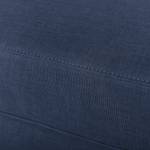 Divano angolare Theza Tessuto piatto - Color blu marino - Longchair preimpostata a sinistra