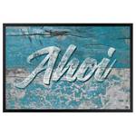 Deurmat Ahoi textielmix - blauw - 85 x 60 cm