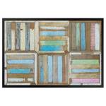 Deurmat Rustic Timber textielmix - meerdere kleuren - 85 x 60 cm