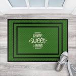 Fußmatte Home Sweet Home Polkadots Mischgewebe - Grün - 60 x 40 cm