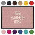 Deurmat Home Sweet Home Polkadots textielmix - Roze - 70 x 50 cm