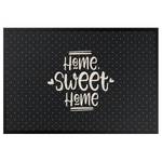 Deurmat Home Sweet Home Polkadots textielmix - Donkergrijs - 85 x 60 cm