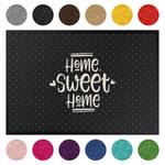 Deurmat Home Sweet Home Polkadots textielmix - Donkergrijs - 85 x 60 cm