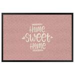 Deurmat Home Sweet Home Polkadots textielmix - Roze - 85 x 60 cm