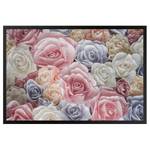 Fußmatte Pastell Paper Art Rosen Mischgewebe - Mehrfarbig - 60 x 40 cm