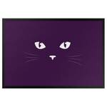 Fußmatte Katzenaugen Mischgewebe - Violett - 85 x 60 cm
