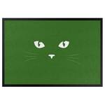 Paillasson Yeux de chat Tissu mélangé - Vert - 85 x 60 cm