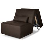 Fauteuil convertible Kassari Tissage à plat - Marron foncé