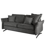 Schlafsofa Kallaste mit Matratze Flachgewebe - Grau - Breite: 192 cm