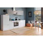 Keukenblok Cano V Inclusief elektrische apparaten - wit/betonkleurig - Breedte: 280 cm