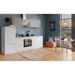 Küchenzeile Cano III Inklusive Elektrogeräte - Weiß / Beton - Breite: 270 cm