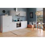Küchenzeile Cano III Inklusive Elektrogeräte - Weiß / Beton - Breite: 300 cm