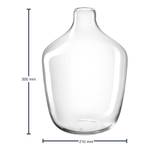 Flesvaas Casolare transparant glas - 30 cm - Hoogte: 30 cm