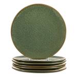 Assiettes Matera III (lot de 6) Céramique - Vert - 27 cm - Vert