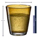 Drinkglas Burano (set van 6) kalk-natron glas - 330 ml - Barnsteenkleurig