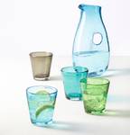 Drinkglas Burano (set van 6) kalk-natron glas - 330 ml - Turquoise
