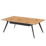 Table basse Bellano II Placage en bois véritable - Chêne noueux - 1