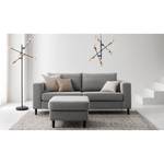 2,5-Sitzer Sofa COSO Classic Webstoff - Webstoff Milan: Hellgrau - Buche