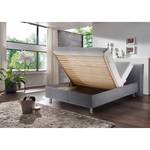 Gestoffeerd bed Playas Zilver - 140 x 200cm - H4 hard