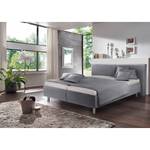 Gestoffeerd bed Playas Zilver - 180 x 200cm - H4 hard