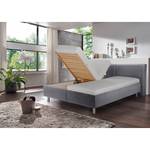 Gestoffeerd bed Playas Zilver - 180 x 200cm - H4 hard