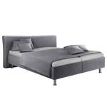Gestoffeerd bed Playas Zilver - 200 x 200cm - H3 medium