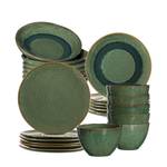 Assiettes en céramique Matera (24 élém.) Céramique - Vert - Vert