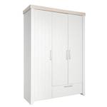 Armoire Helene Gris - Bois manufacturé - 139 x 200 x 53 cm