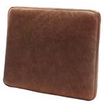 Coussin Suzette Imitation cuir - Cuir Arelia: Noix de muscade