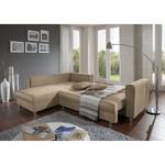 Ecksofa Sulka Microfaser Enza: Hellbeige