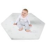Matelas pour parc bébé safe asleep® I Blanc - Textile - 112 x 4 x 97 cm