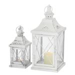 Lanternes Odile (lot de 2) Fer - Blanc