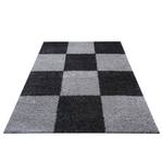 Tapis épais Askov Fibres synthétiques - Noir / Gris foncé - 160 x 220 cm