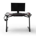 Bureau gamer Master LED Imitation fibre de carbone / Noir