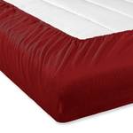 Drap-housse en flanelle Refibra Coton / Lyocell - Rouge foncé - 100 x 200 cm