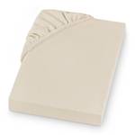 Drap-housse en flanelle Gots Coton certifié GOTS (Global Organic Textile Standard) - Beige - 160 x 200 cm