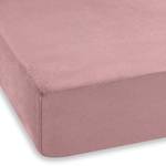 Drap-housse en flanelle Gots Coton certifié GOTS (Global Organic Textile Standard) - Rose vieilli - 140 x 200 cm